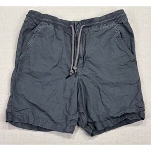 Patagonia Mens Small Rugged Outdoor Hemp Shorts Gray Elastic Waist Drawstring